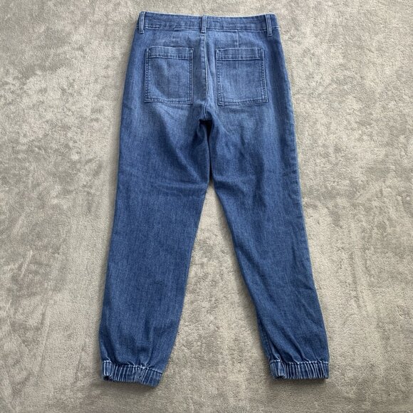 Frank & Eileen Jameson Jeans Womens 0 Blue Utility Denim Joggers Casual - Picture 12 of 13